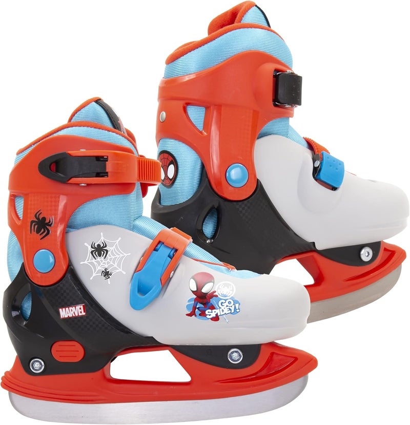 Hedstrom Adjustable Ice Skates Youth Size 12-2, Spidey,Orange,40-80006WC - Image 1